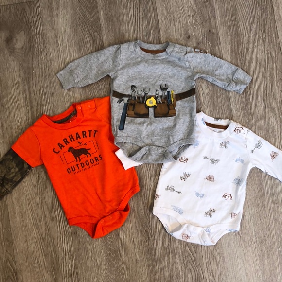Carhartt Other - Baby boy Carhartt onesie bundle